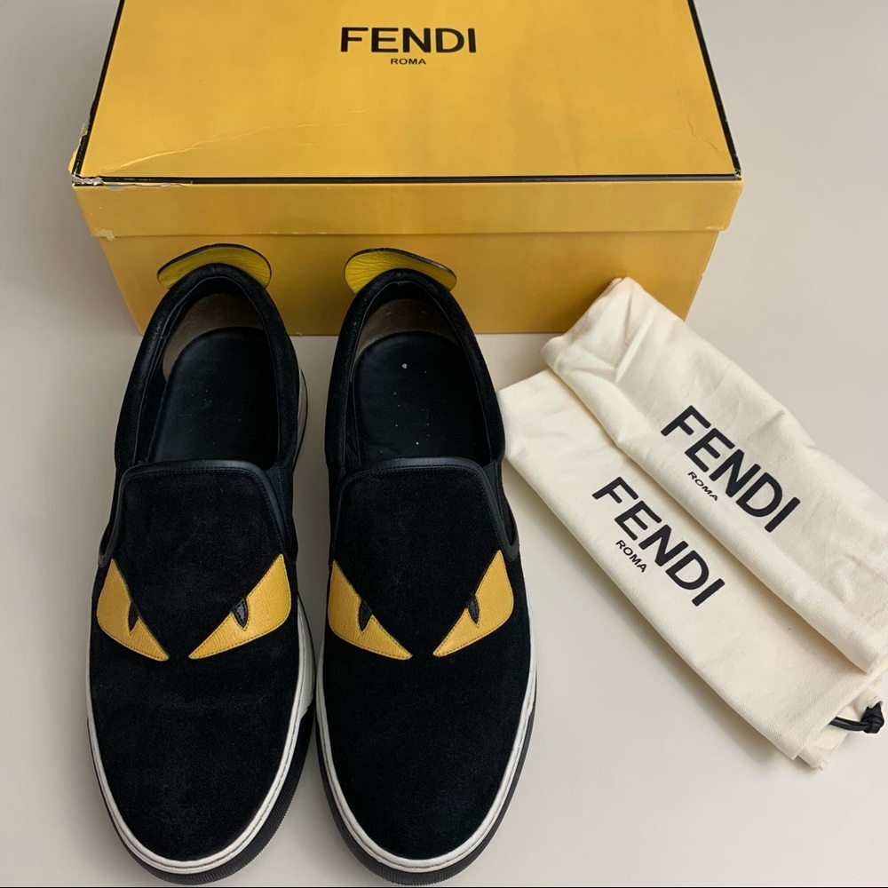 🚫SOLD•Ⓜ️🚫 Fendi Monster Slip Ons - Picture 10 of 11